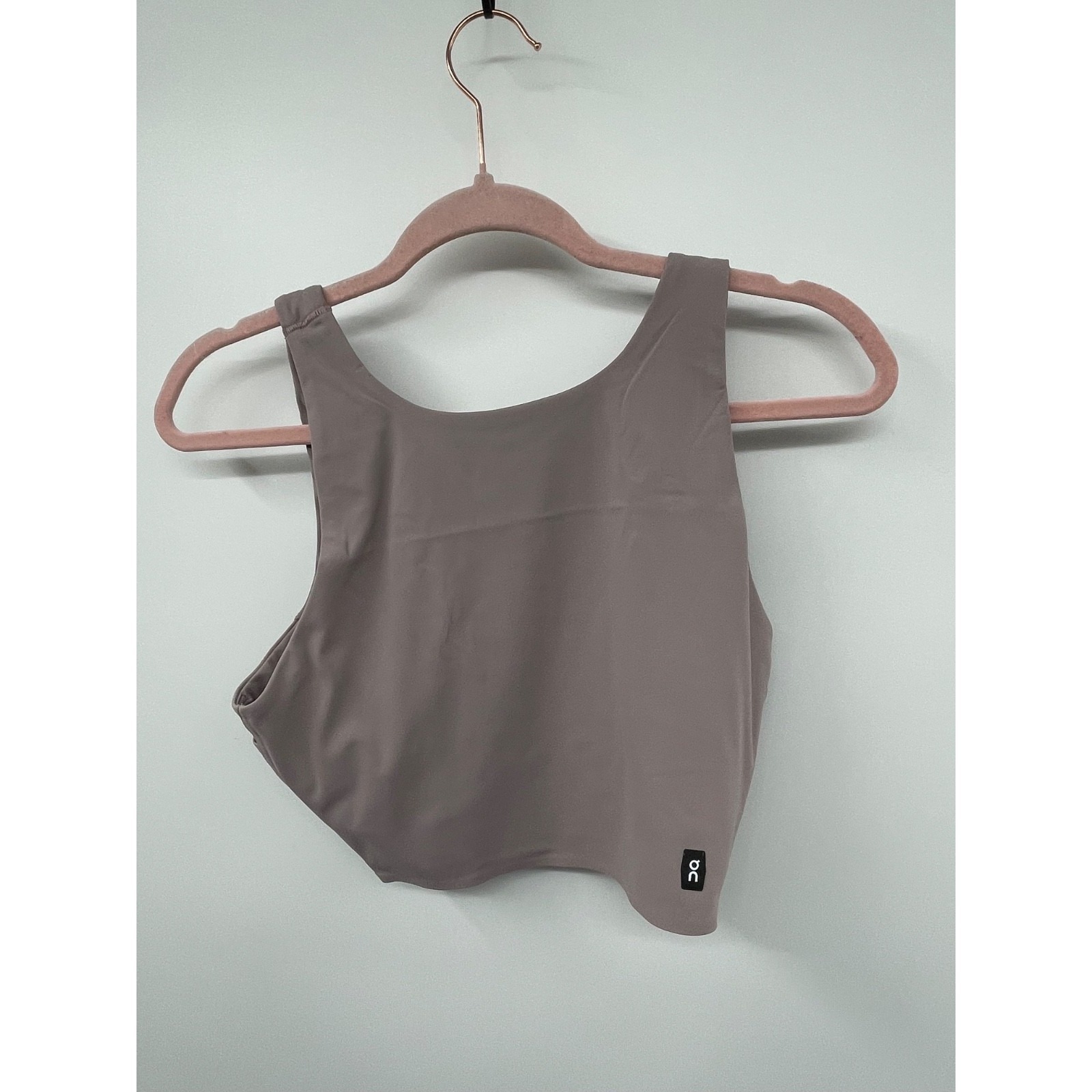 On Core 2-In-1 Cropped Tank Top Women's L Heron Stretch Running Performance Nwt